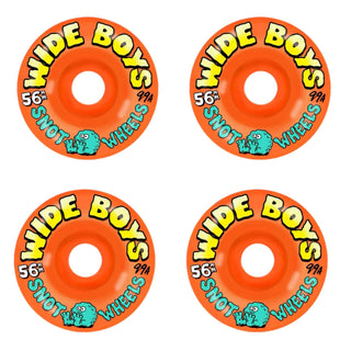 Snot Wheel Co. Skateboard Wheels 56mm Wide Boys 99A Orange