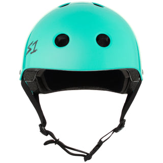 S-One Skateboard Helmet Lifer Lagoon Gloss + 2 Sizing Liners