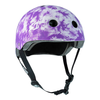 S-One Skateboard Helmet Lifer Purple/Tie Dye Size L + 2 Sizing Liners