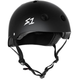 S-One Skateboard Helmet Mega Lifer Black Matte Size S + 2 Sizing Liners