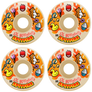Spitfire Skateboard Wheels 52mm F4 99A Lil Beatdowns Classics Natural