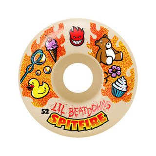 Spitfire Skateboard Wheels 52mm F4 99A Lil Beatdowns Classics Natural