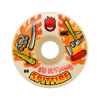Spitfire Skateboard Wheels 60mm F4 99A Big Beatdowns Classics Natural