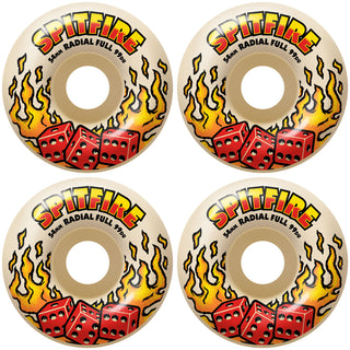 Spitfire Skateboard Wheels 54mm F4 99A Hot Hand Radial Full Natural