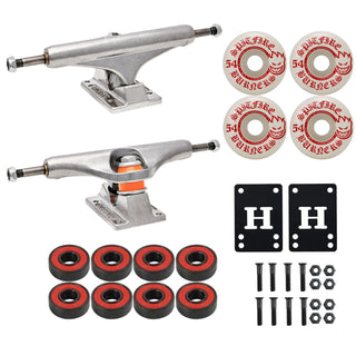 Independent Skateboard Trucks 159 Mid + 54mm Spitfire Burners Wheels, Abec 5 Bearings