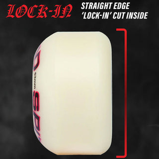 Spitfire Skateboard Wheels 52mm F4 99A Ishod Lock-In Classic with Bronson Pro G3 Bearings
