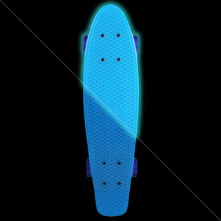 Street Surfing Plastic Cruiser Beach Board Glow Blue
