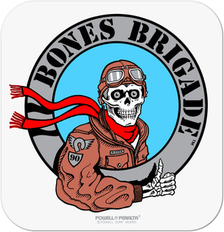 Powell Peralta Sticker Bones Brigade Series 17 Pilot Silver
