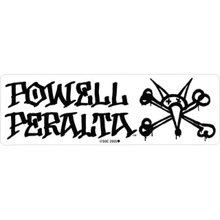 Powell Peralta Sticker Vato Rat Black/Clear 7" x 2.25"