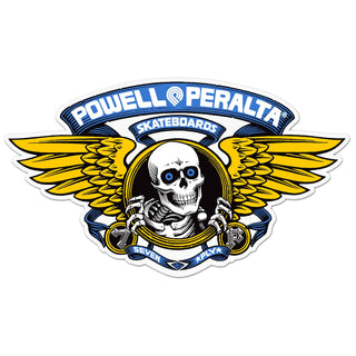Powell Peralta Sticker Winged Ripper Ramp Blue 12"