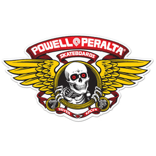 Powell Peralta Sticker Winged Ripper Ramp Red 12"