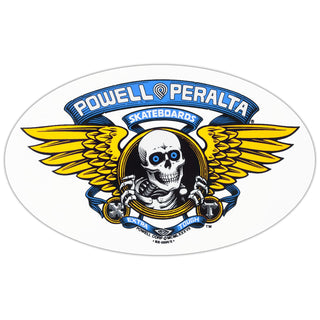 Powell Peralta Sticker Winged Ripper Blue 6.5"