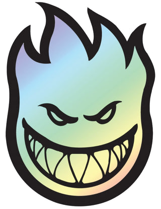 Spitfire Sticker Fireball Prism MD Chrome 4.5" x 6"
