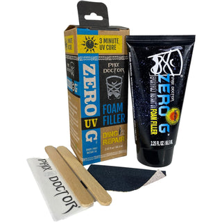 Phix Doctor Surfboard Repair Kit Zero G UV Foam Filler 2.25oz
