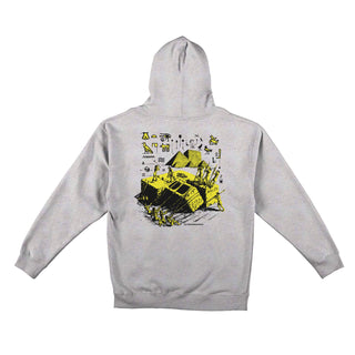 Anti Hero Skateboards Hoody Anti-Hiero Zip Grey Heather/Black/Yellow Grey