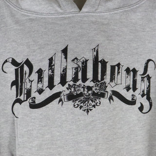 Billabong Youth Hoody Skull Logo Pullover Grey/Black Kids