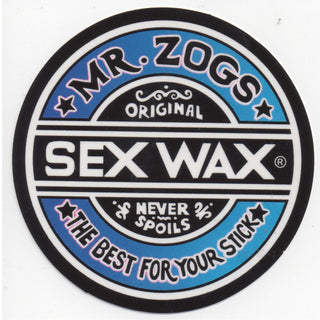 Mr. Zoggs SEX WAX STICKER 7" CIRCULAR FADE BLUE
