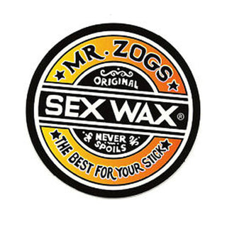 Mr. Zoggs SEX WAX STICKER 3" CIRCULAR FADE ORANGE