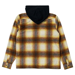 Krooked Skateboards Hoody Double OK Flannel Brown/Tan Plaid Brown