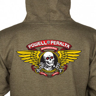 Powell Peralta Hoody Winged Ripper Army Heather