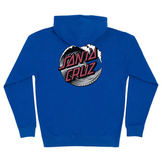 Santa Cruz Skateboards Hoody Wave Dot Zip Royal/Grey/Brick