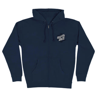 Santa Cruz Skateboards Hoody Salba Eyes Dot Zip Navy