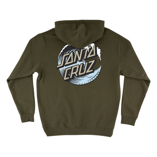 Santa Cruz Skateboards Hoody Wave Dot Pullover Army/Light Blue