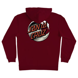 Santa Cruz Skateboards Hoody Wave Dot Pullover Maroon/Dust