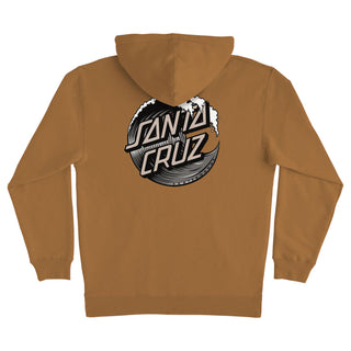 Santa Cruz Skateboards Hoody Wave Dot Pullover Saddle w/Dk Grey