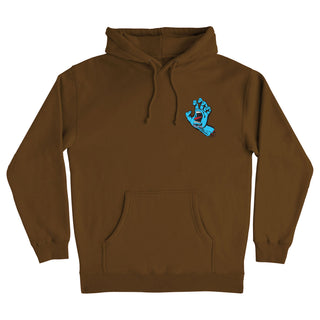 Santa Cruz Skateboards Hoody Screaming Hand Pullover Brown