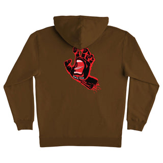 Santa Cruz Skateboards Hoody Screaming Hand Pullover Brown/Black/Red