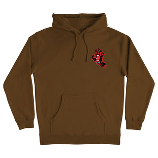 Santa Cruz Skateboards Hoody Screaming Hand Pullover Brown/Black/Red