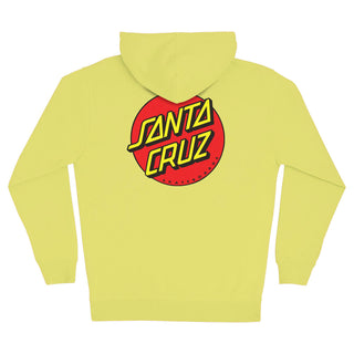 Santa Cruz Skateboards Hoody Classic Dot Zip Safety Yellow