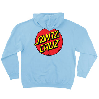Santa Cruz Skateboards Hoody Classic Dot Pullover Blue Aqua