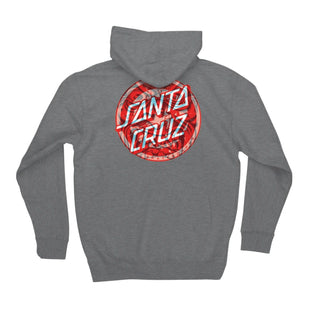 Santa Cruz Zip Hoody Decoder Roskopp Charcoal Heather