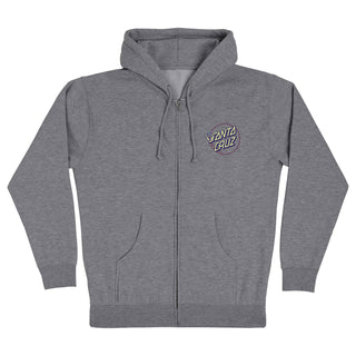 Santa Cruz Skateboards Hoody Winkowski Dope Planet 2 Dot Zip Gunmetal Heather