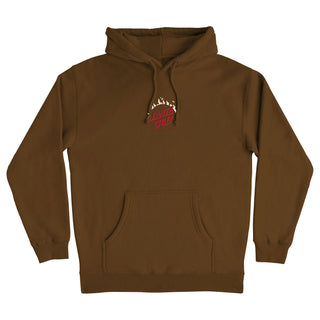 Santa Cruz Skateboard Sweatshirt Burnt Opus Oversized Pullover Hoody Brown