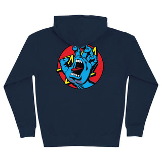 Santa Cruz Skateboard Sweatshirt Hand Dot Zip Up Hoody Navy