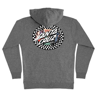 Santa Cruz Skateboards Hoody Collage Oval Dot Pullover Gunmetal Heather