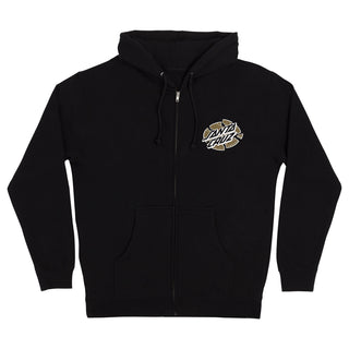 Santa Cruz Skateboards Hoody Grabke Exploding Dot Zip Black