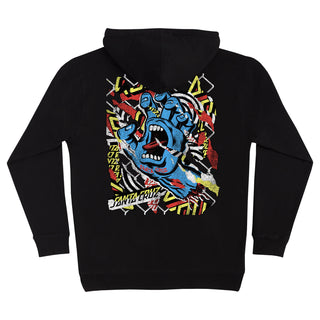 Santa Cruz Skateboards Hoody Damaged Hand Pullover Black
