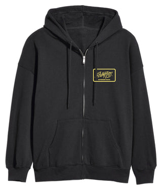 Slappy Trucks Hoody Throwback Zip Black