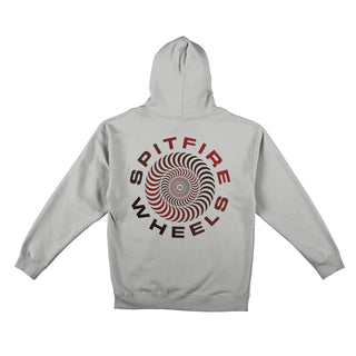 Spitfire Wheels Hoody Classic 87 Swirl Fade Fill Pullover Cement/Red/Black Grey