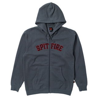 Spitfire Wheels Hoody Spitball Zip Charcoal Grey
