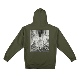 Spitfire Wheels Hoody Inferno KTUL Zip Premium Army/Black/White Green