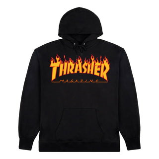 Thrasher Magazine Hoodie Flame Black
