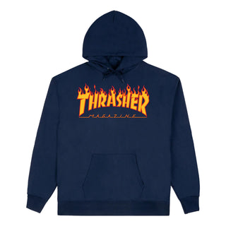 Thrasher Magazine Hoodie Flame Navy