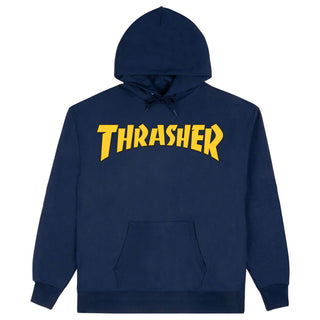 Thrasher Skateboard Sweatshirt Cover Logo Hoodie Navy