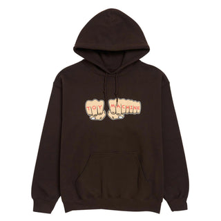 Toy Machine Skateboards Hoody Fists Brown