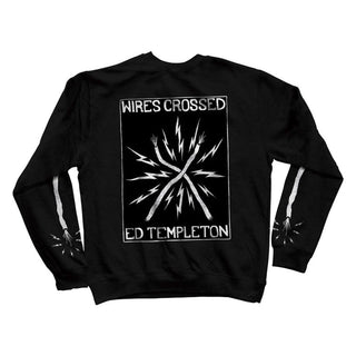 Toy Machine Skateboards Ed Templeton Wires Crossed Crew Sweatshirt Black